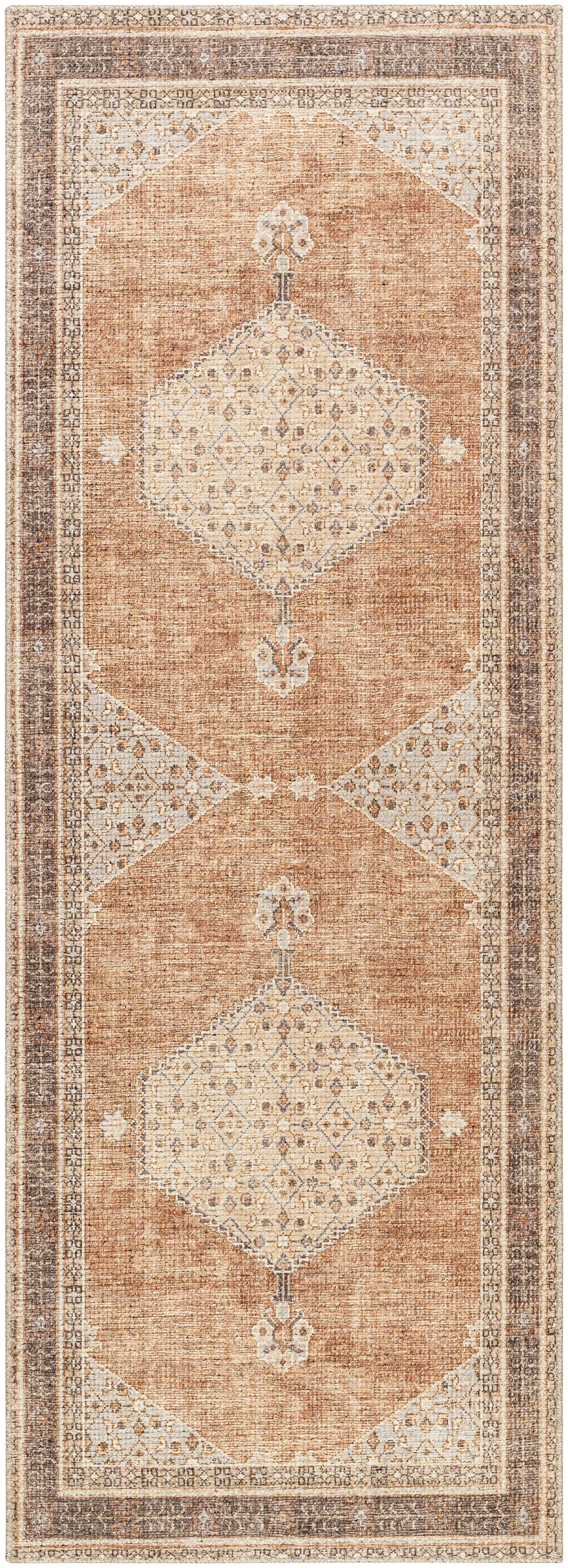 Surya Lila Bolc-2300 Tan, Brown, Medium Gray, Charcoal, Off-White, Black Area Rug