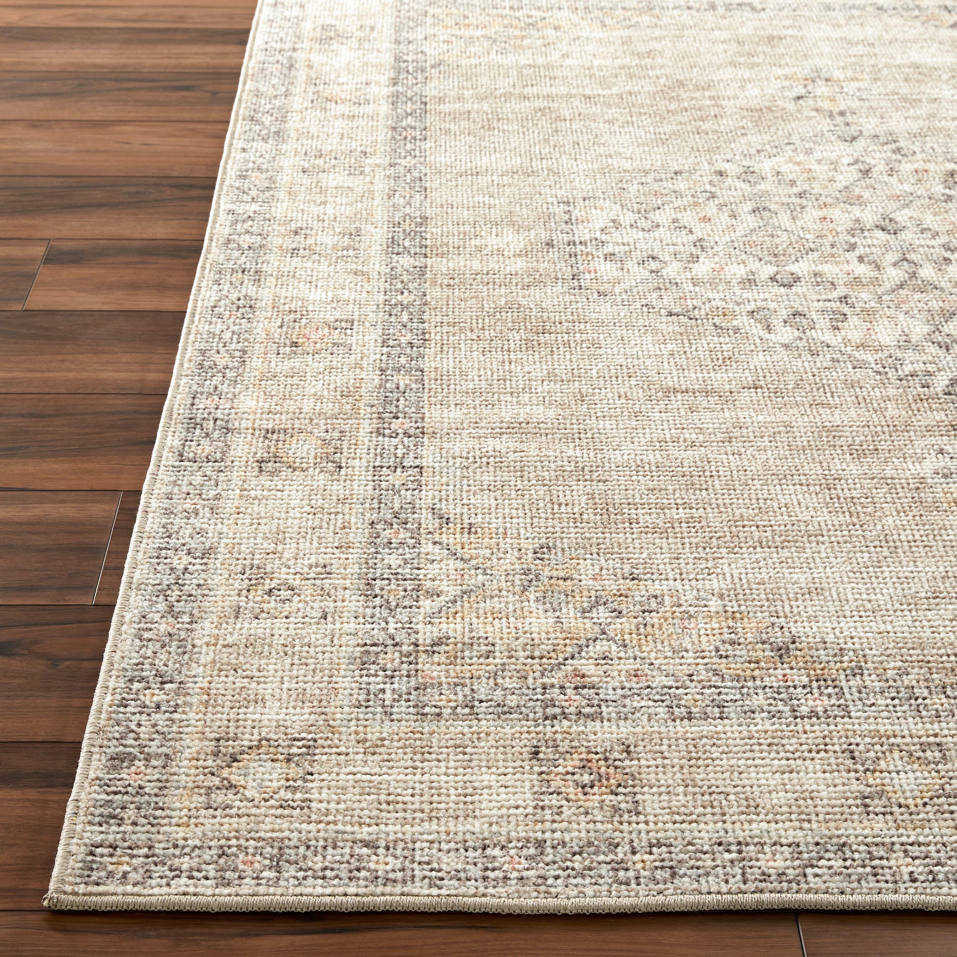 Surya Lila Bolc-2301 Off-White, Light Gray, Charcoal, Black, Slate, Amber Area Rug