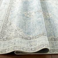 Surya Lila Bolc-2303 Denim, Silver Gray, Seafoam, Medium Gray, Off-White Area Rug