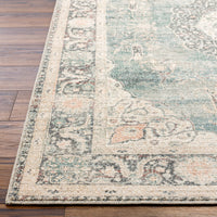 Surya Marlene Bomn-2300 Ice Blue, Blue, Cream, Light Sage, Charcoal, Burgundy Area Rug