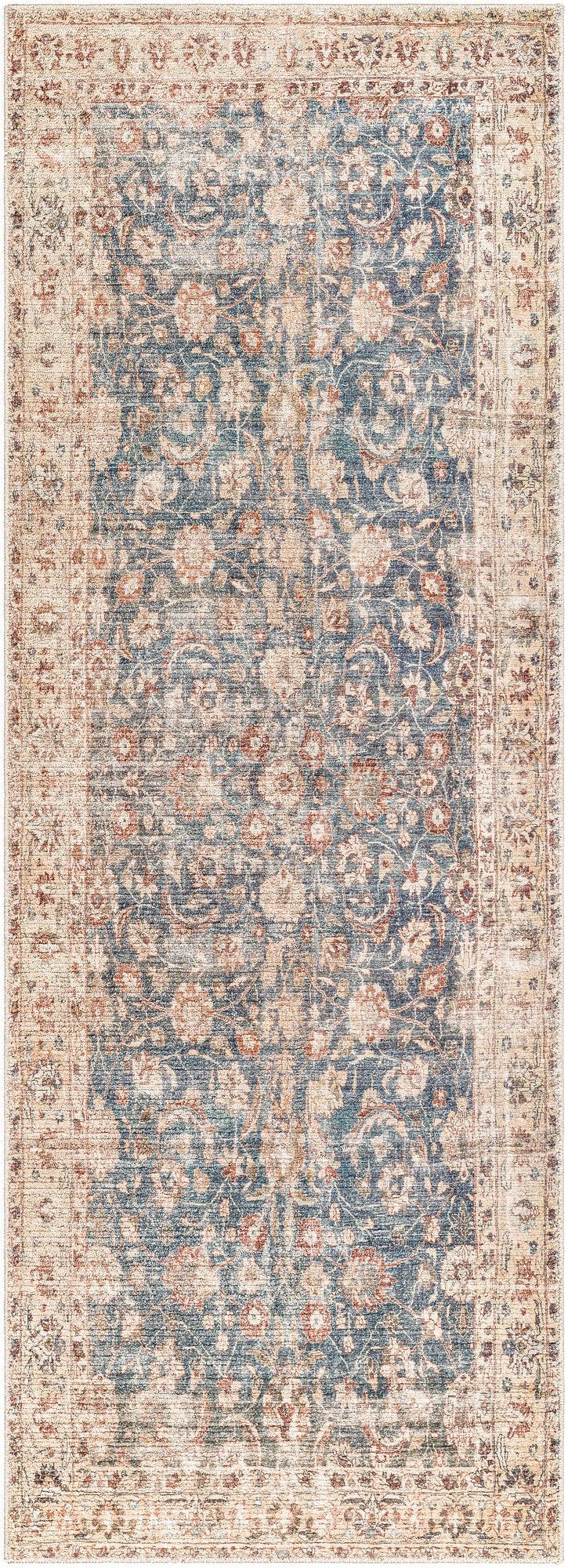 Surya Marlene Bomn-2303 Ink Blue, Ivory, Tan, Rust, Brown, Dark Green Area Rug