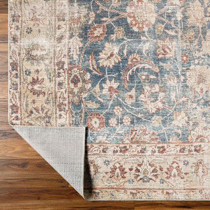 Surya Marlene Bomn-2303 Ink Blue, Ivory, Tan, Rust, Brown, Dark Green Area Rug