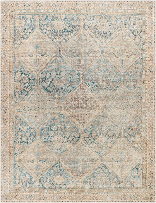 Surya Marlene Bomn-2304 Emerald, Seafoam, Light Green, Light Beige, Light Brown, Grass Green Area Rug