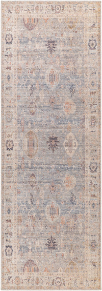 Surya Marlene Bomn-2306 Pale Blue, Dusty Sage, Medium Gray, Charcoal, Mauve, Dusty Coral Area Rug