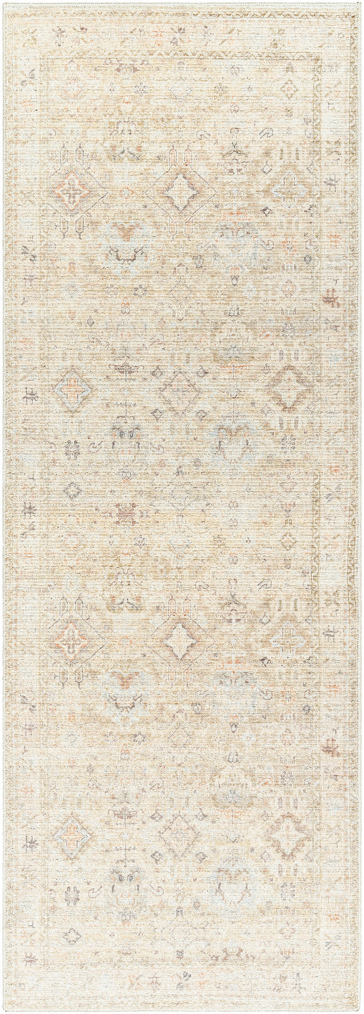 Surya Marlene Bomn-2308 Ivory, Cream, Medium Brown, Dusty Coral, Seafoam, Mustard Area Rug