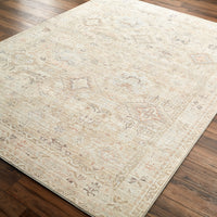 Surya Marlene Bomn-2308 Ivory, Cream, Medium Brown, Dusty Coral, Seafoam, Mustard Area Rug