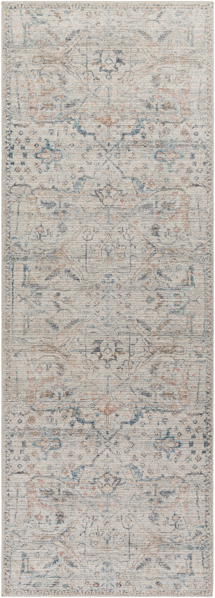 Surya Marlene Bomn-2309 Cream, Pale Blue, Light Blue, Olive, Rust, Black Area Rug