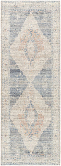 Surya Luca Bonc-2300 Denim, Light Gray, Amber, Medium Brown, Ivory, Medium Gray Area Rug