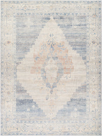 Surya Luca Bonc-2300 Denim, Light Gray, Amber, Medium Brown, Ivory, Medium Gray Area Rug