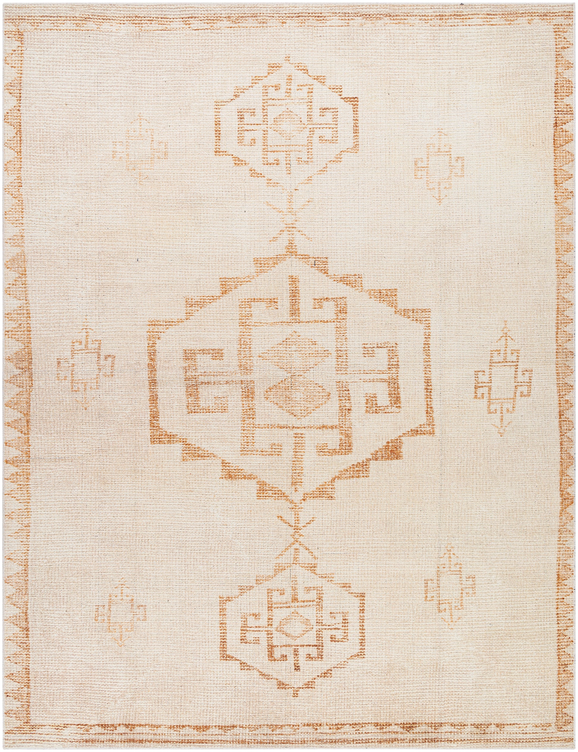 Surya Solana Booc-2301 Ivory, Burnt Orange Area Rug