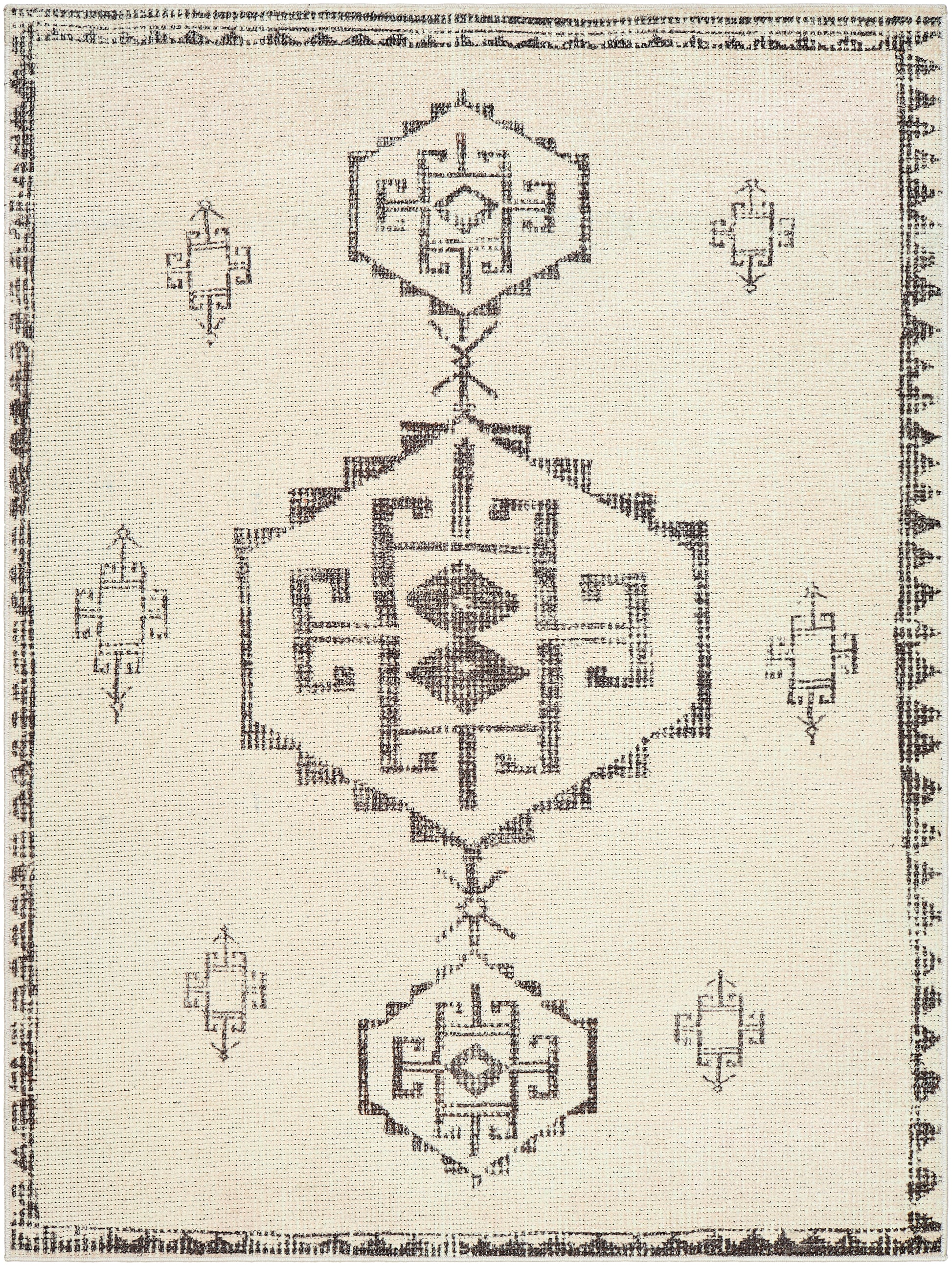 Surya Solana Booc-2303 Ivory, Black, Beige Area Rug