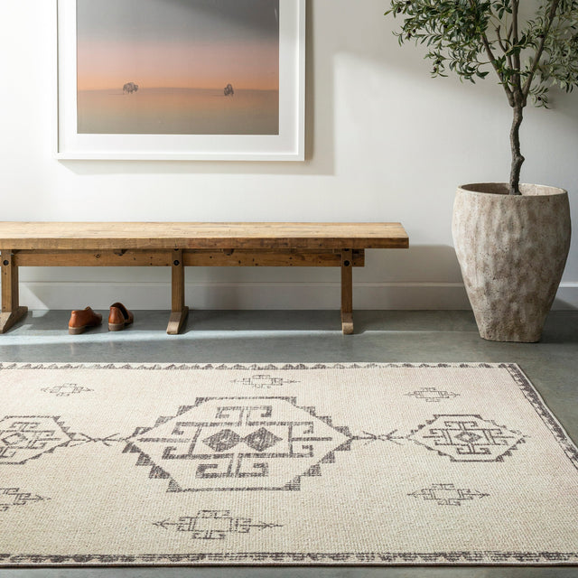 Surya Solana Booc-2303 Ivory, Black, Beige Rug.