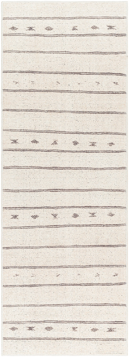 Surya Rivi Borc-2300 Ivory, Black, Medium Brown Area Rug