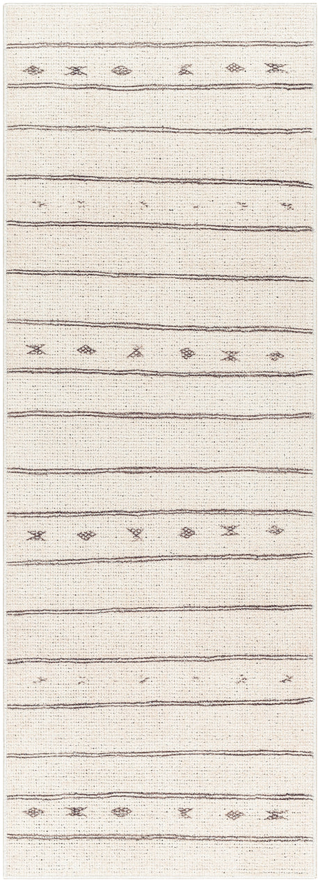 Surya Rivi Borc-2300 Ivory, Black, Medium Brown Rug.