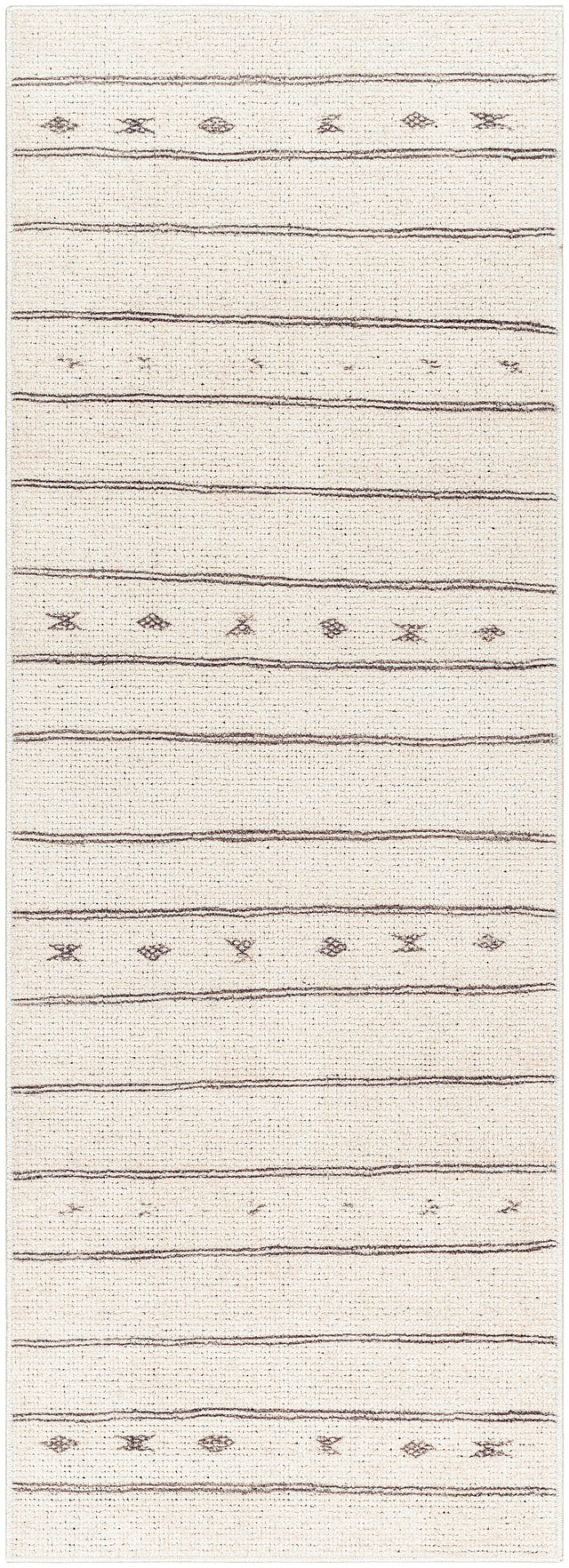 Surya Rivi Borc-2300 Ivory, Black, Medium Brown Rug.