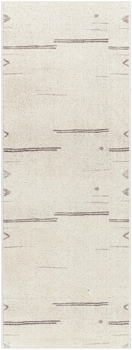 Surya Rivi Borc-2301 Cream, Medium Gray, Charcoal Rug.