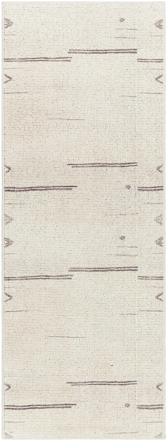 Surya Rivi Borc-2301 Cream, Medium Gray, Charcoal Rug.