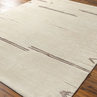 Surya Rivi Borc-2301 Cream, Medium Gray, Charcoal Area Rug