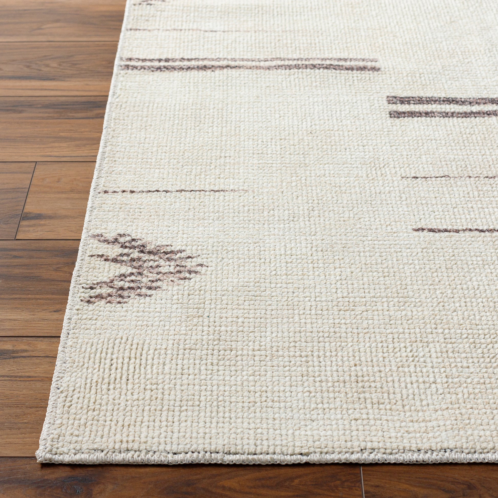 Surya Rivi Borc-2301 Cream, Medium Gray, Charcoal Area Rug