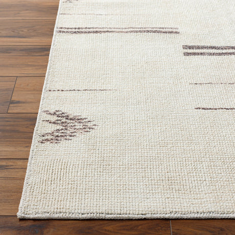 Surya Rivi Borc-2301 Cream, Medium Gray, Charcoal Rug.