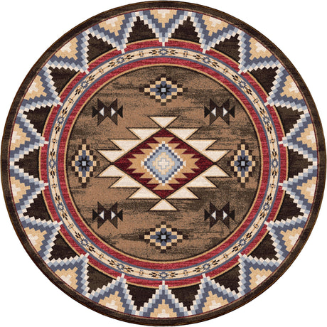 American Dakota Bow Strings Brown Rug