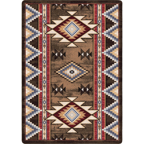 American Dakota Bow Strings Brown Rug