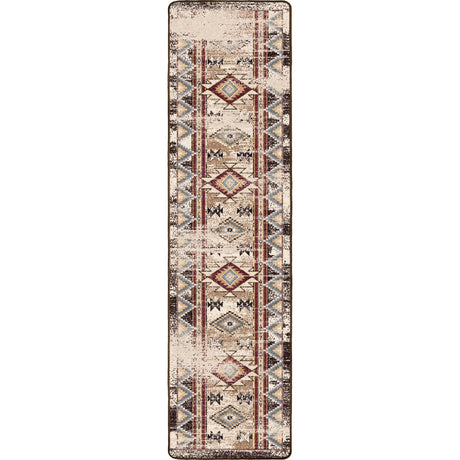 American Dakota Bow Strings Distressed Brown Rug