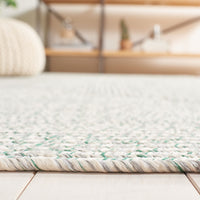 Safavieh Braided Bra201Y Ivory/Green Area Rug