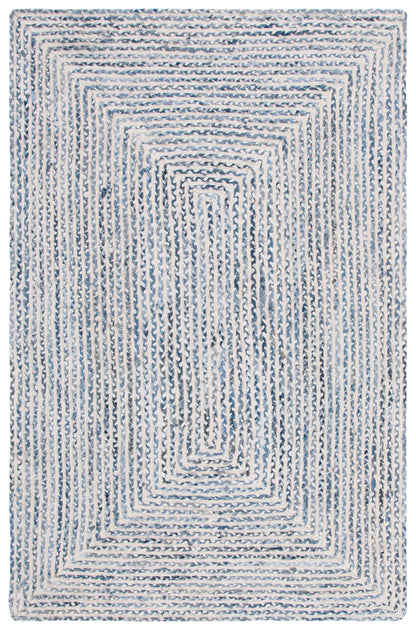 Safavieh Braided Brd260M Blue/Ivory Area Rug