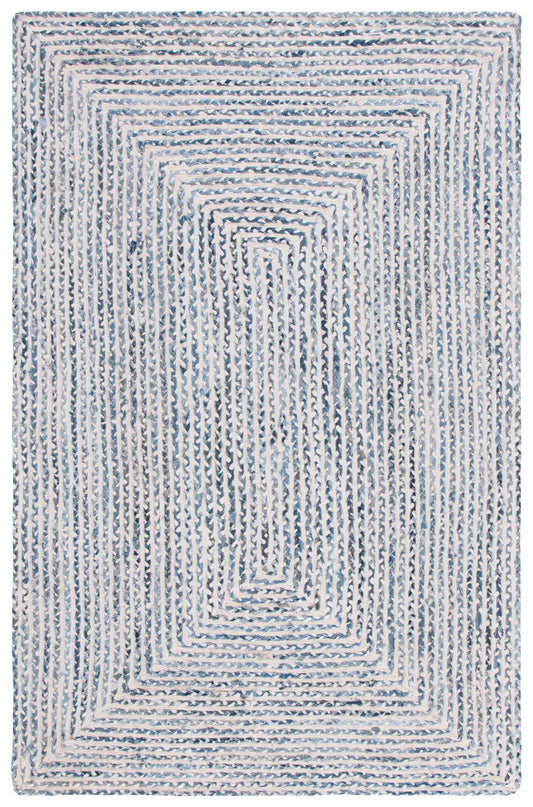 Safavieh Braided Brd260M Blue/Ivory Area Rug