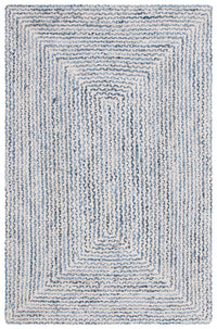 Safavieh Braided Brd260M Blue/Ivory Area Rug