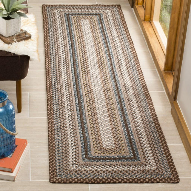 Safavieh Braided Brd313A Brown/Multi Rug