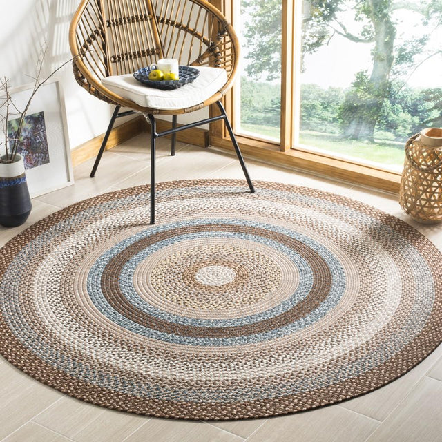 Safavieh Braided Brd313A Brown/Multi Rug