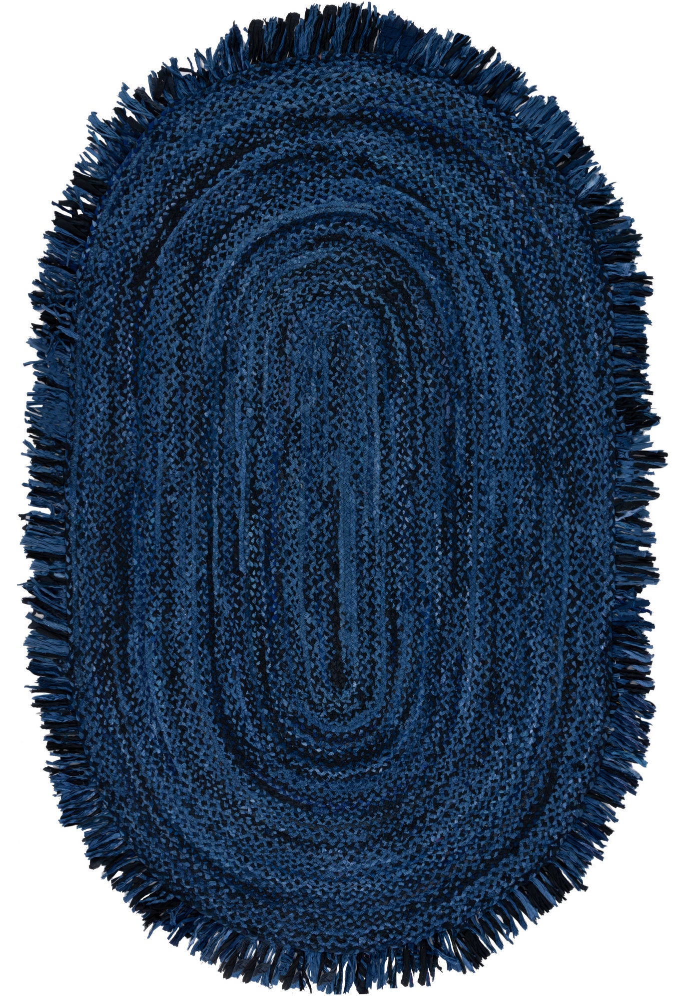 Safavieh Braided Brd451N Navy/Black Area Rug