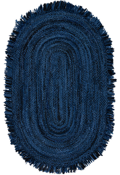 Safavieh Braided Brd451N Navy/Black Area Rug