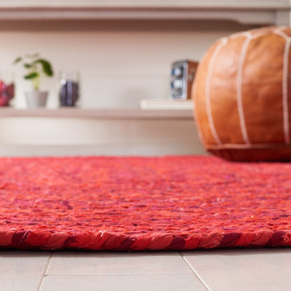 Safavieh Braided Brd452Q Red Area Rug