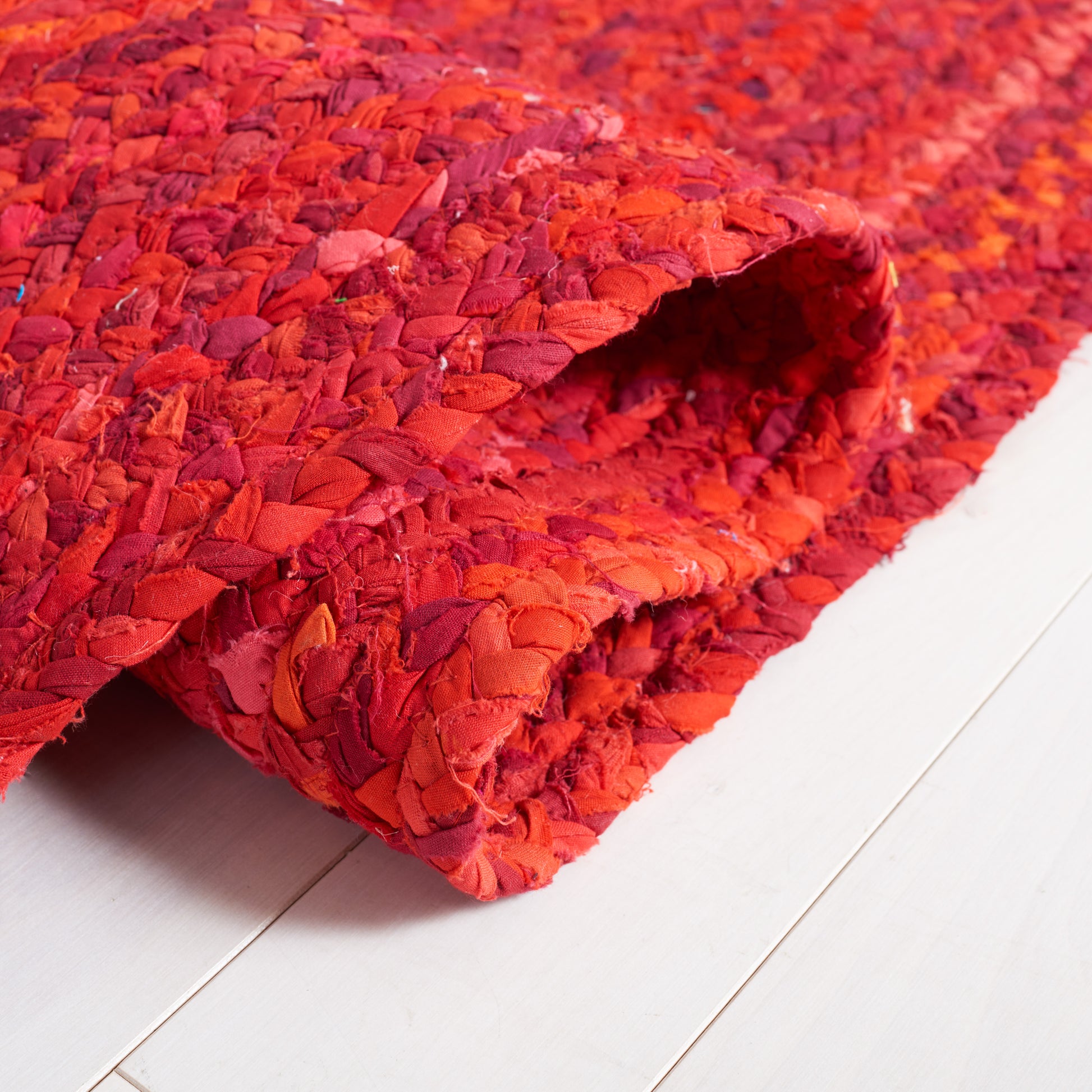 Safavieh Braided Brd452Q Red Area Rug