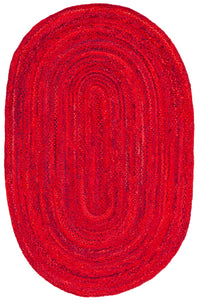 Safavieh Braided Brd452Q Red Area Rug