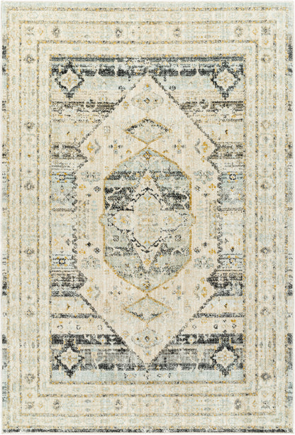 Surya Bitlis Bsi-2300 Tan, Silver Gray, Beige, Gray, Black Area Rug