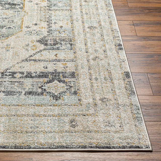 Surya Bitlis Bsi-2300 Tan, Silver Gray, Beige, Gray, Black Rug.