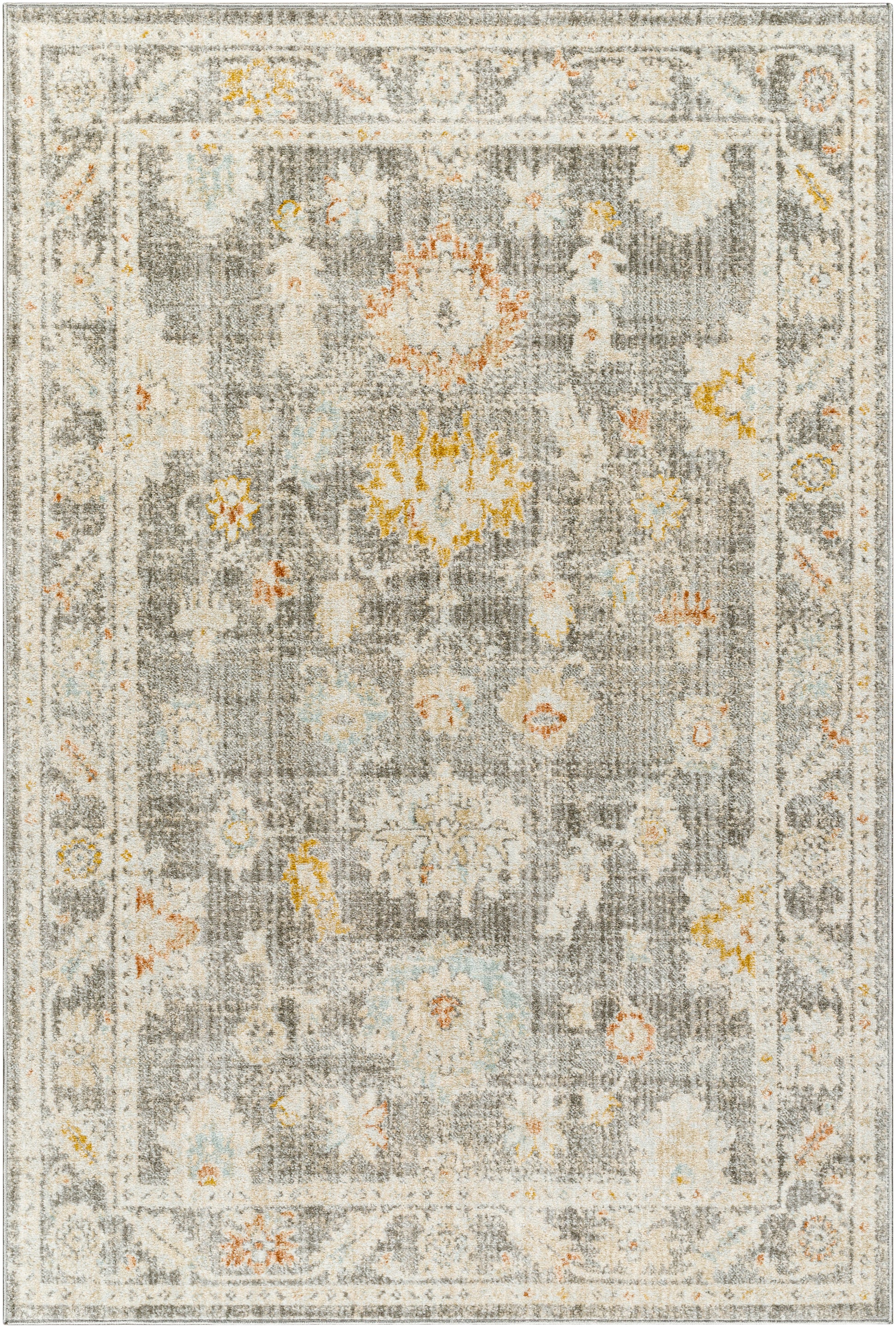 Surya Bitlis Bsi-2303 Tan, Silver Gray, Beige, Gray, Brown Area Rug