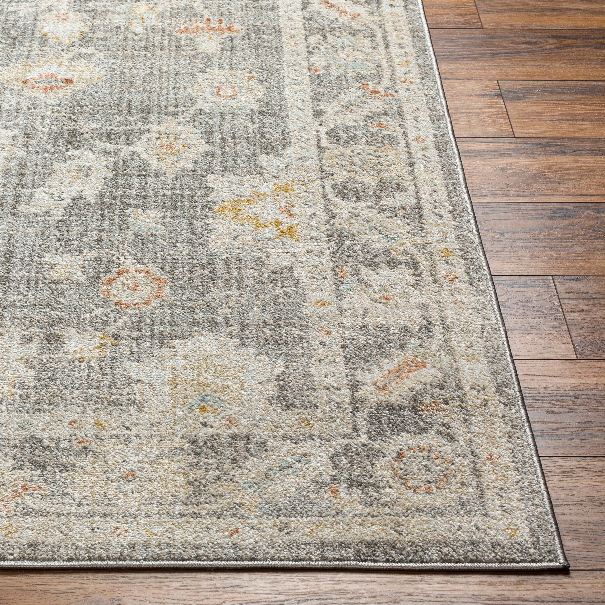 Surya Bitlis Bsi-2303 Tan, Silver Gray, Beige, Gray, Brown Area Rug