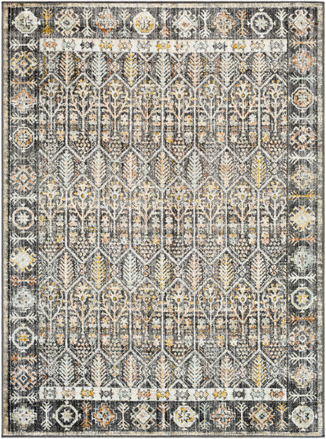 Surya Bitlis Bsi-2304 Black, Silver Gray, Tan, Beige, Gray Rug.