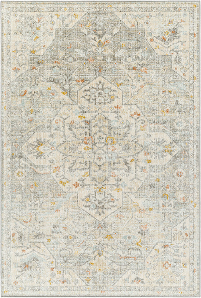 Surya Bitlis Bsi-2306 Silver Gray, Tan, Gray, Brown, Mustard Area Rug