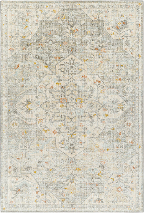 Surya Bitlis Bsi-2306 Silver Gray, Tan, Gray, Brown, Mustard Rug.