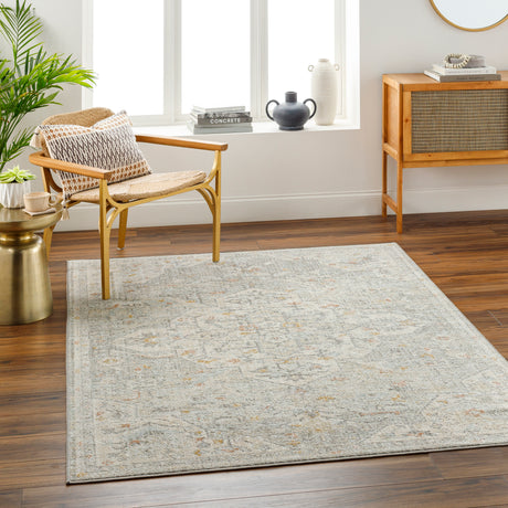 Surya Bitlis Bsi-2306 Silver Gray, Tan, Gray, Brown, Mustard Rug.