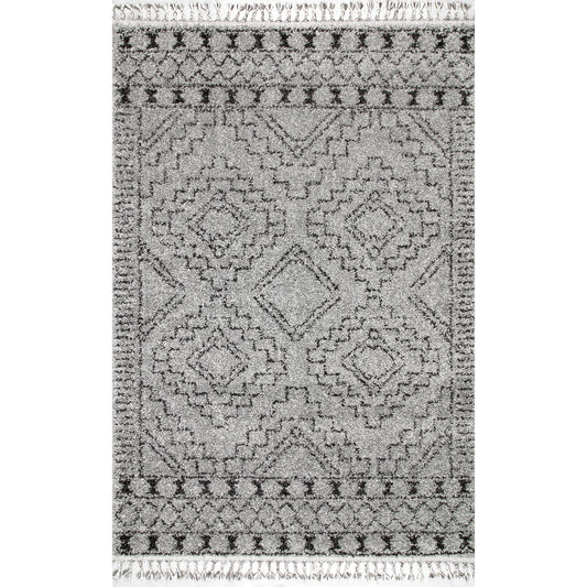 Nuloom Vasiliki Moroccan Gcdi02B Gray Area Rug