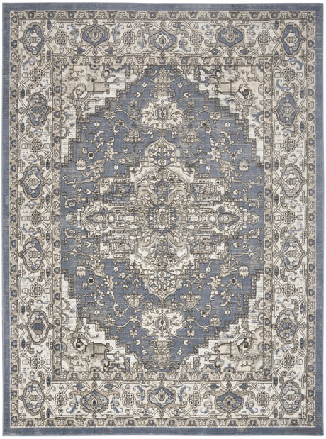 Nourison Quarry Qua05 Blue Area Rug