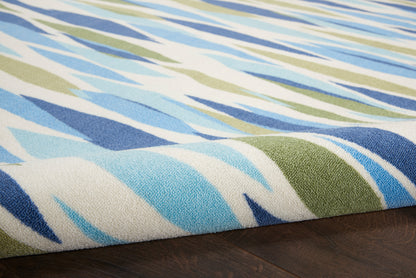 Nourison Sun N Shade X Waverly Snd01 Seaglass Area Rug