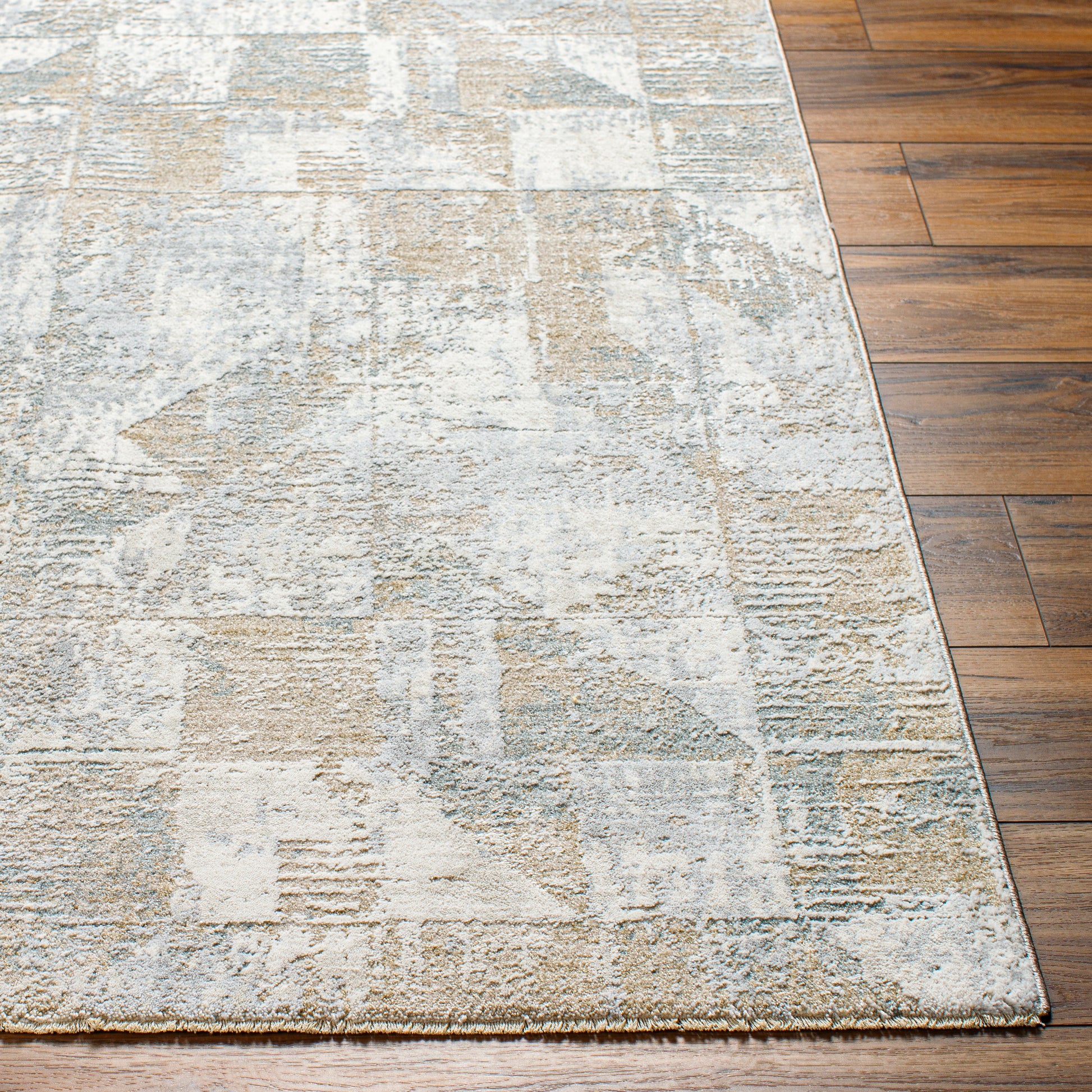 Surya Brunswick Bwk-2324 Cream, Light Slate, Blue, Olive, Seafoam, Taupe Area Rug